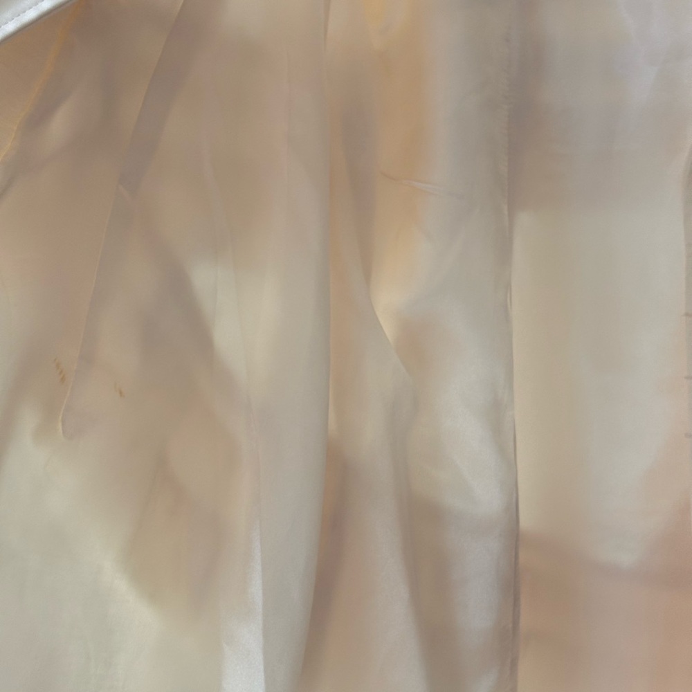 Bebe Cream Ruffle Trench Coat - Picture 10 of 15